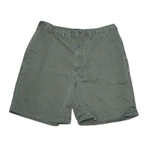 MENS TOMMY HILFIGER SAGE GREEN COTTON SHORTS, SIZE 38